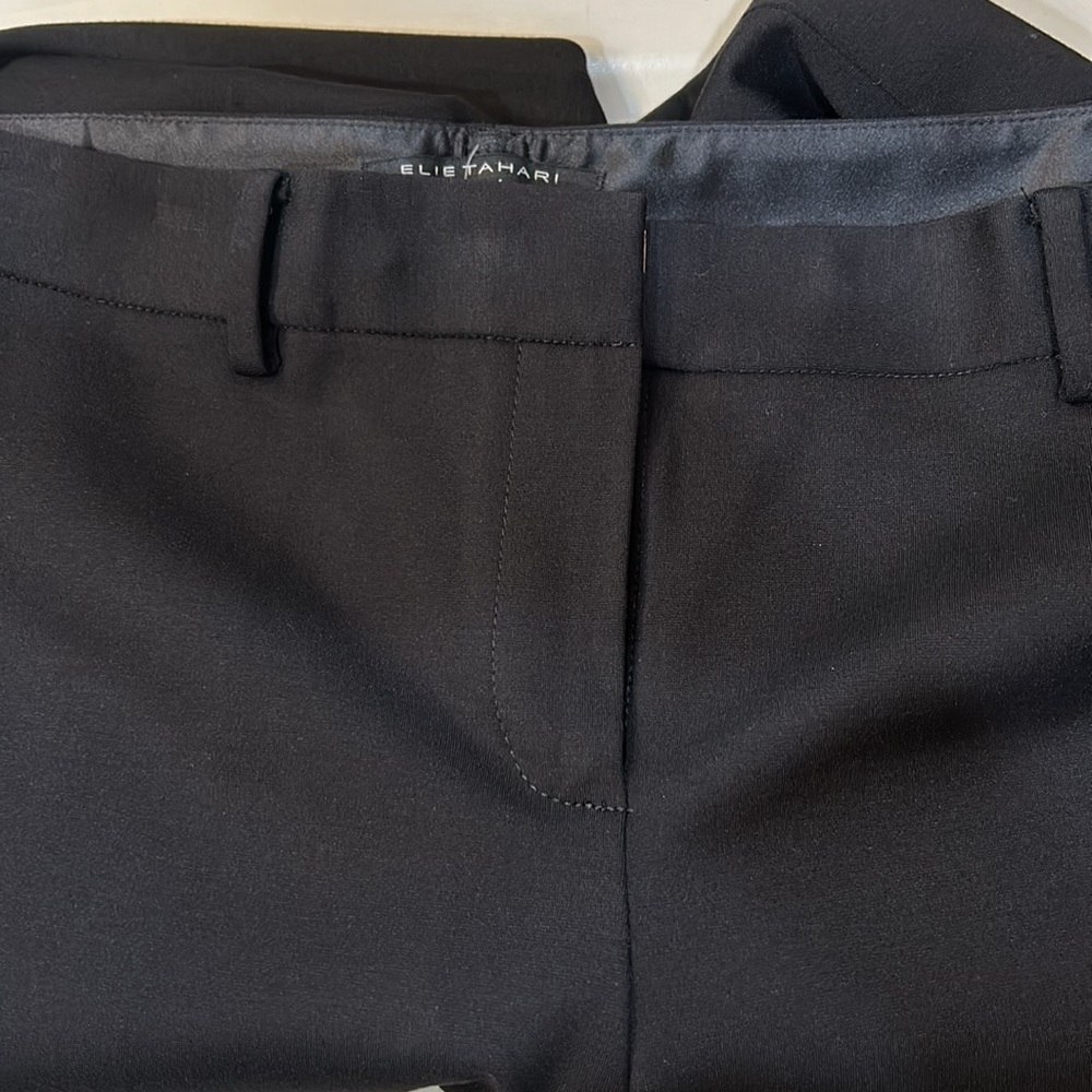 Women’s ELIE TAHARI exclusively for NORDSTROM black straight pant. No flaws 4 - Picture 2 of 9